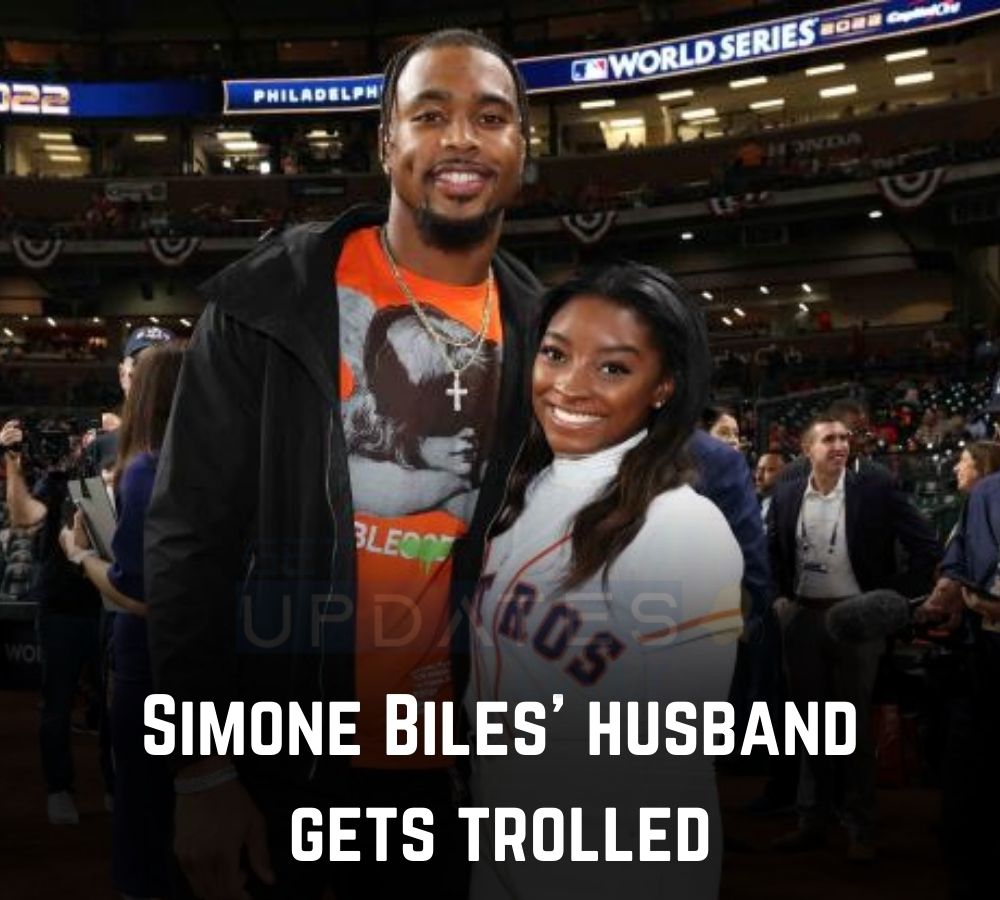 Simone Biles' husband gets trolled