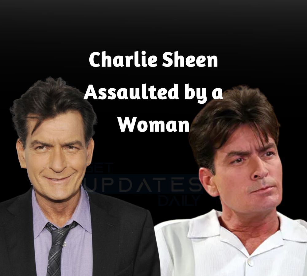 Charlie Sheen assaulted by a woman